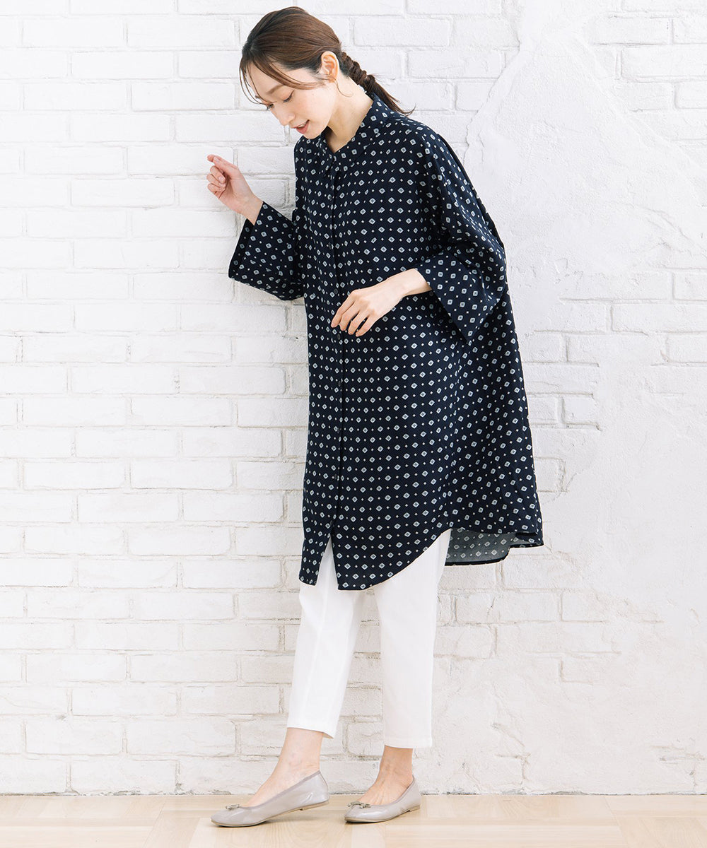 【sabstreet bis】【web限定】 アソートプリントシャツワンピース