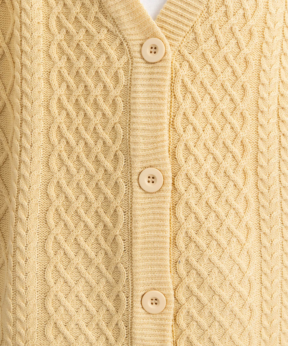 【sabstreet bis】【web限定】5Gケーブル柄アンサンブルニット