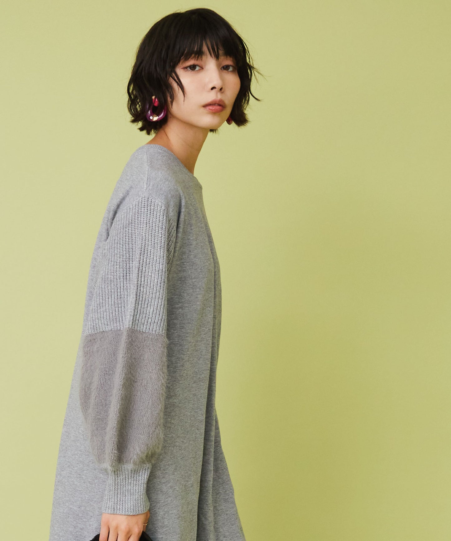 【FONT LAB】シャギースリーブニットワンピース - マインドウインド公式オンラインストア