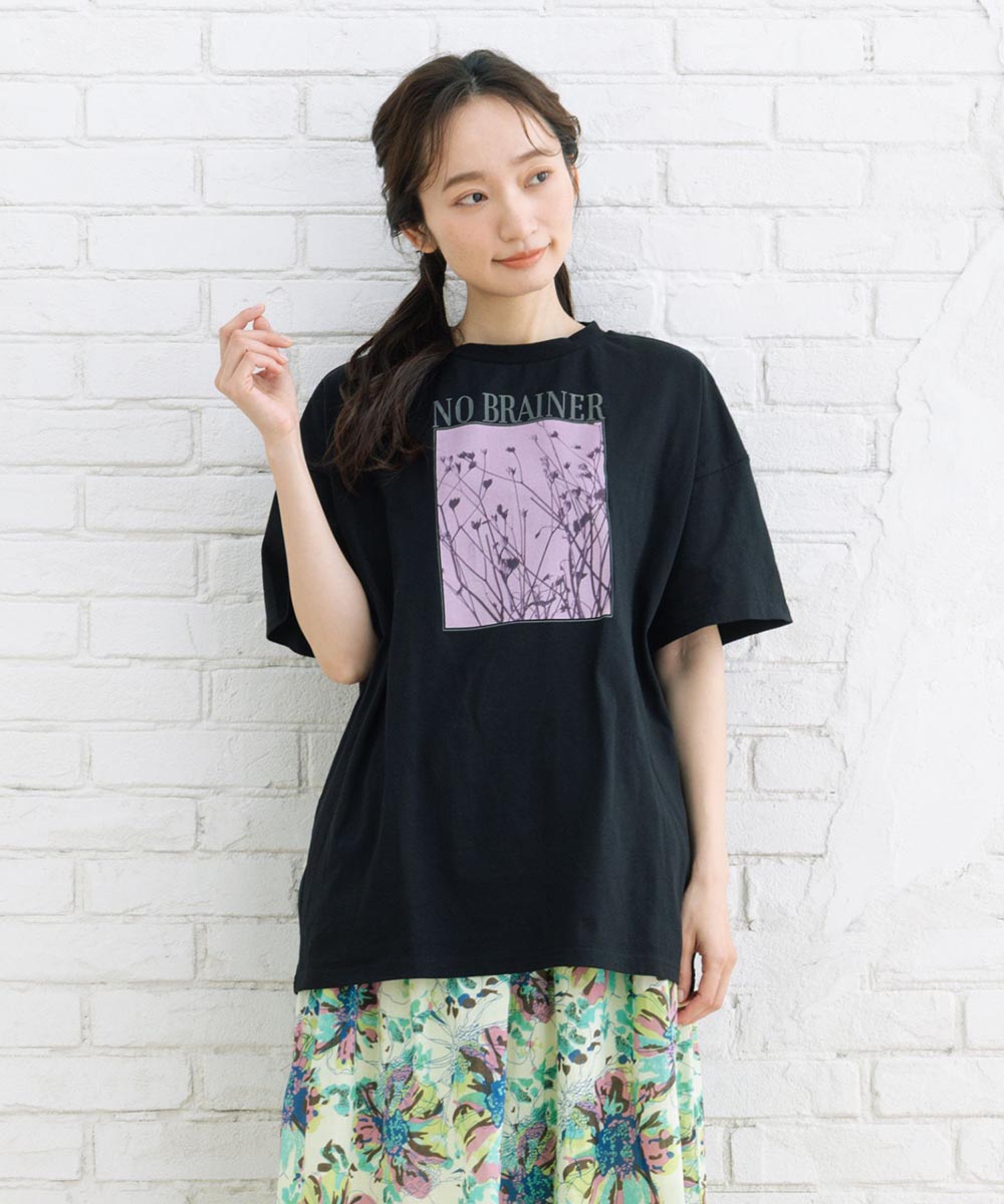 【sabstreet bis】カラーフォトオーバーTシャツ