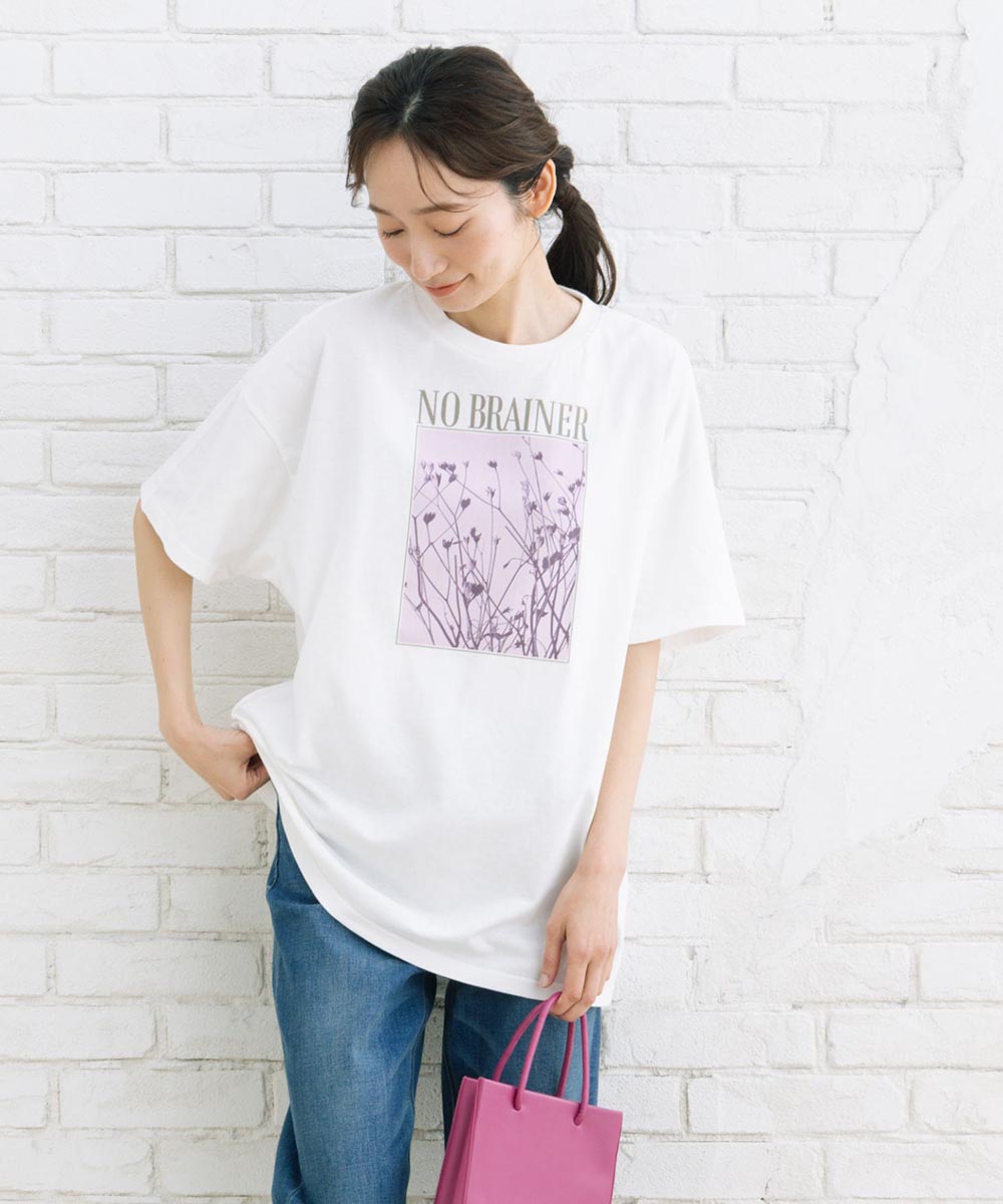 【sabstreet bis】カラーフォトオーバーTシャツ
