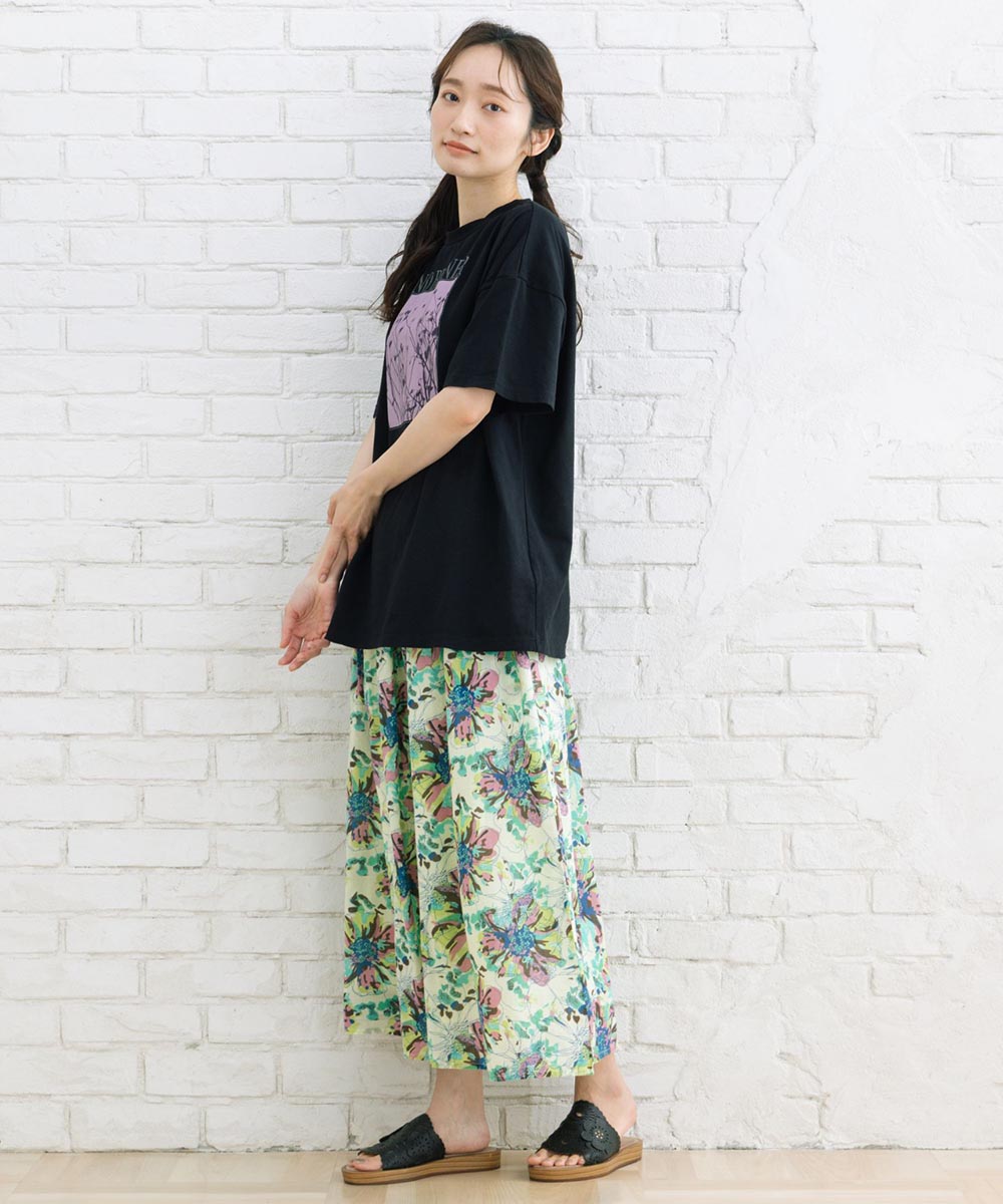 【sabstreet bis】カラーフォトオーバーTシャツ