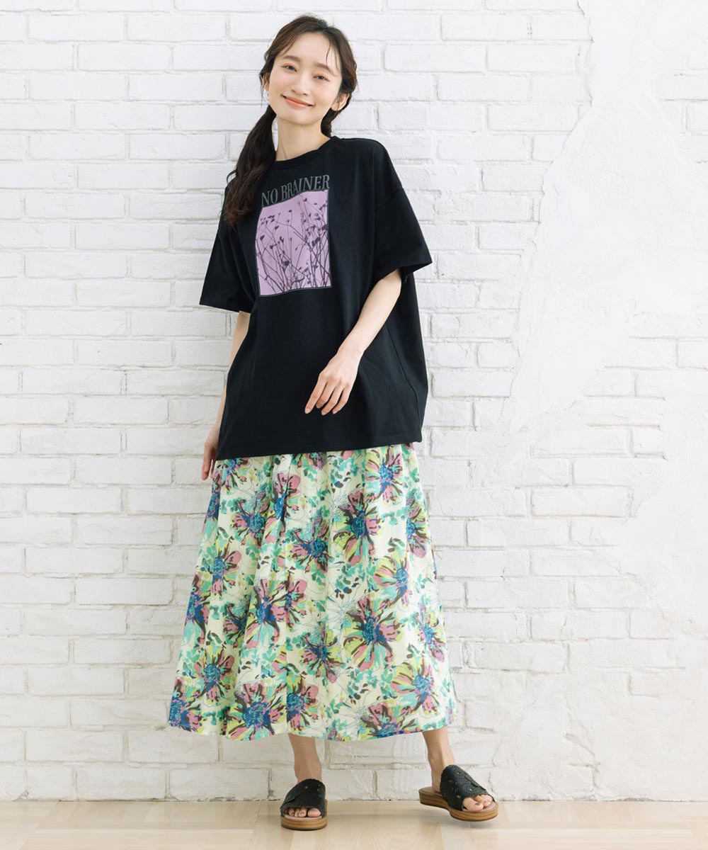 【sabstreet bis】カラーフォトオーバーTシャツ