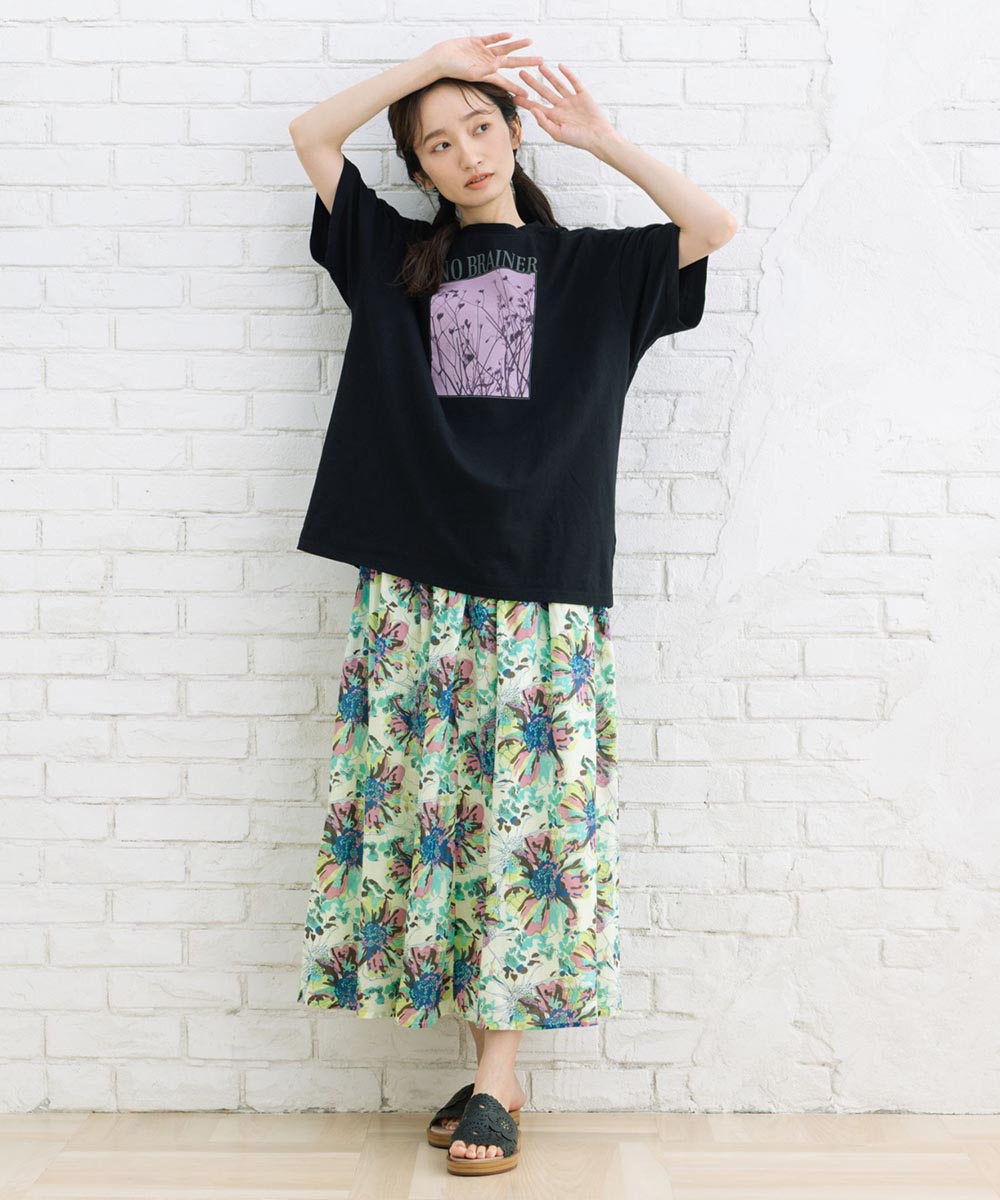 【sabstreet bis】カラーフォトオーバーTシャツ