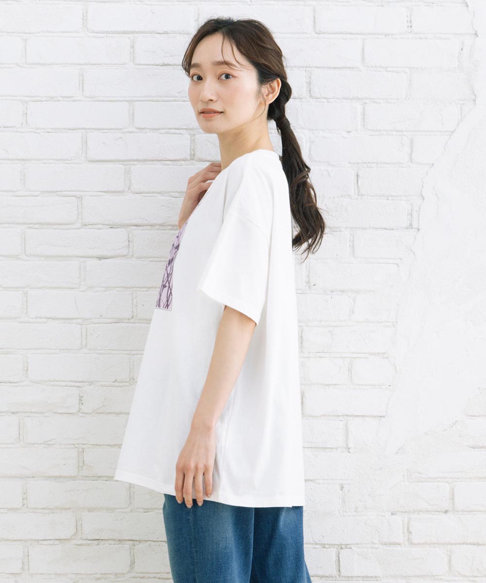 【sabstreet bis】カラーフォトオーバーTシャツ