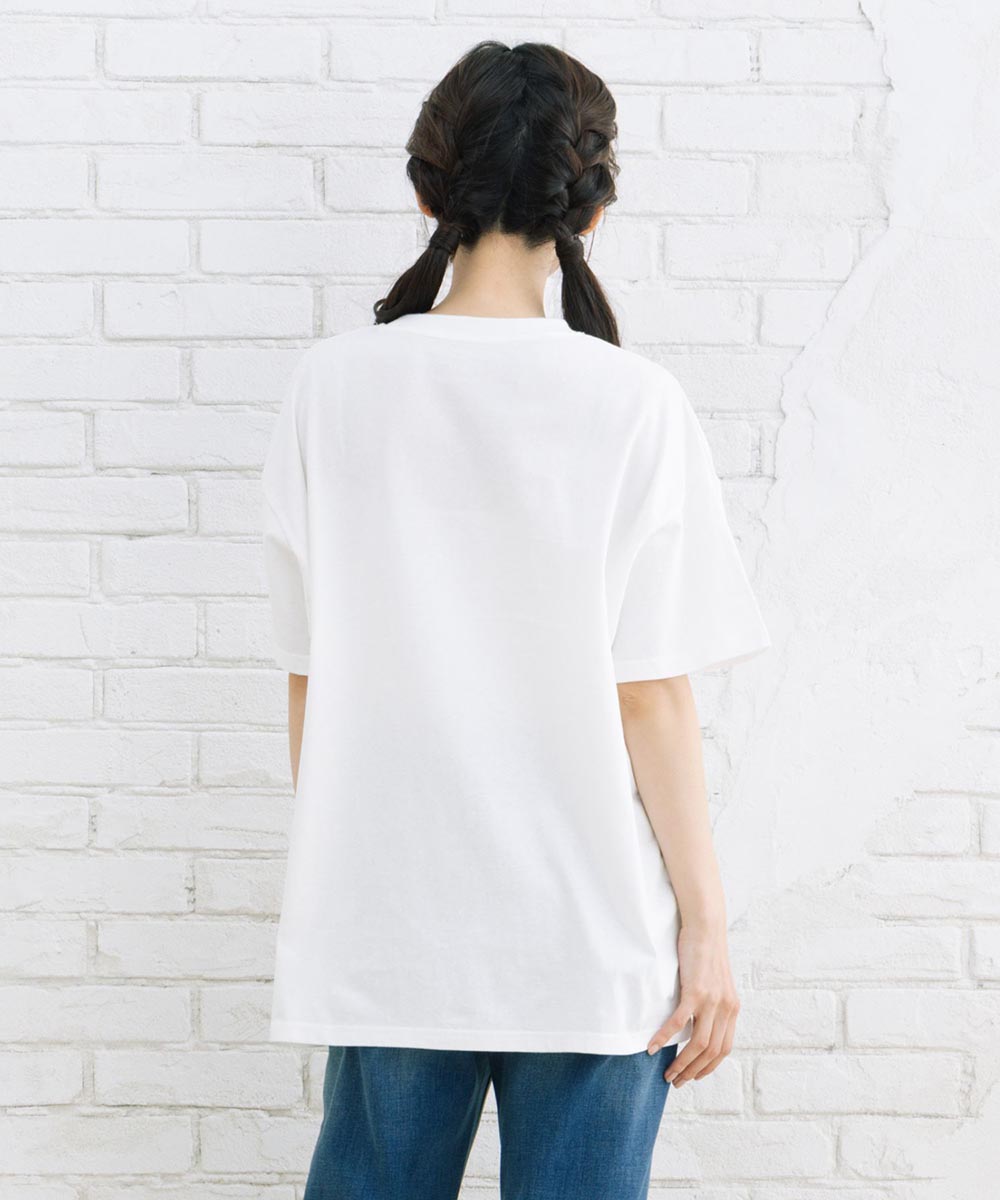 【sabstreet bis】カラーフォトオーバーTシャツ