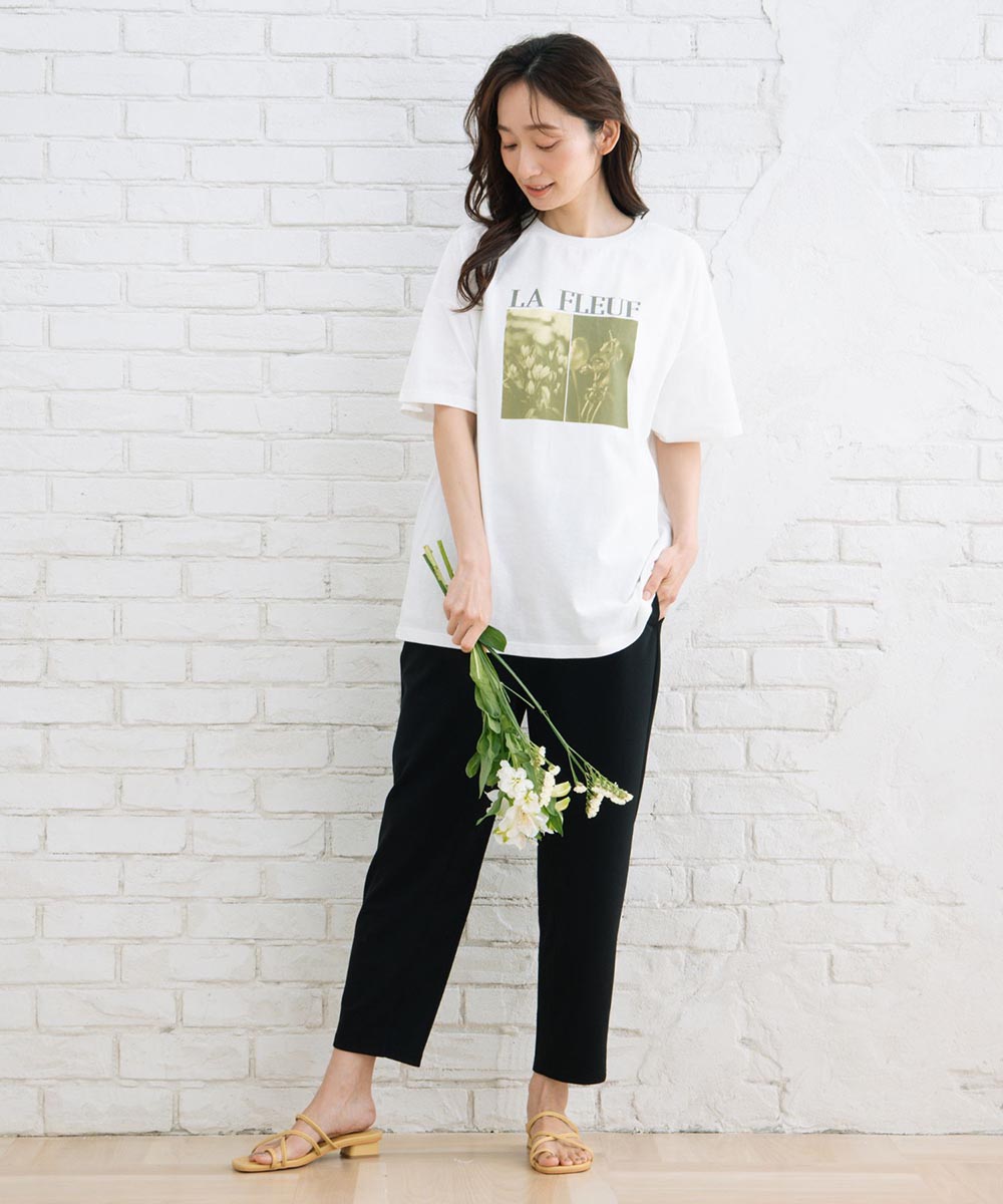 【sabstreet bis】カラーフォトオーバーTシャツ