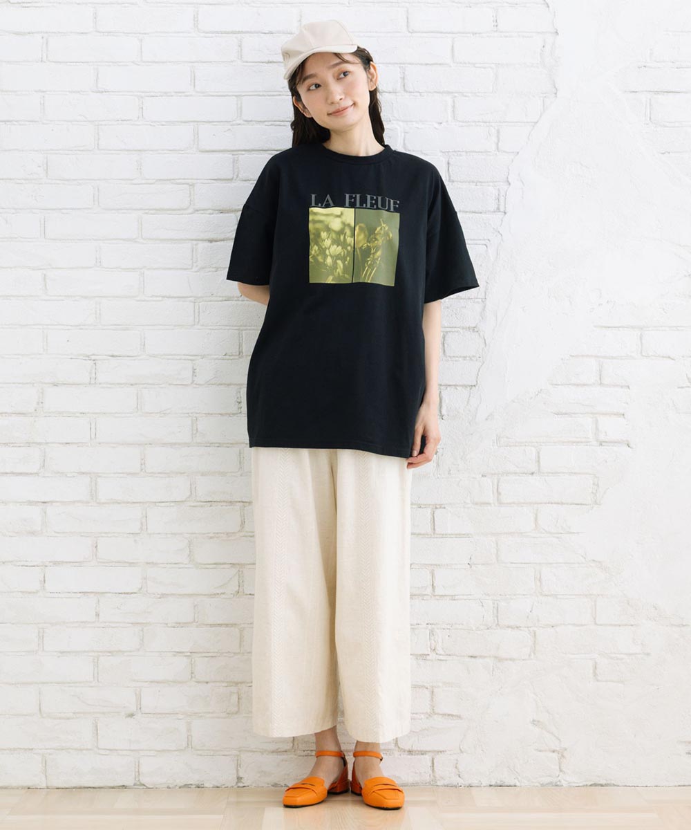 【sabstreet bis】カラーフォトオーバーTシャツ