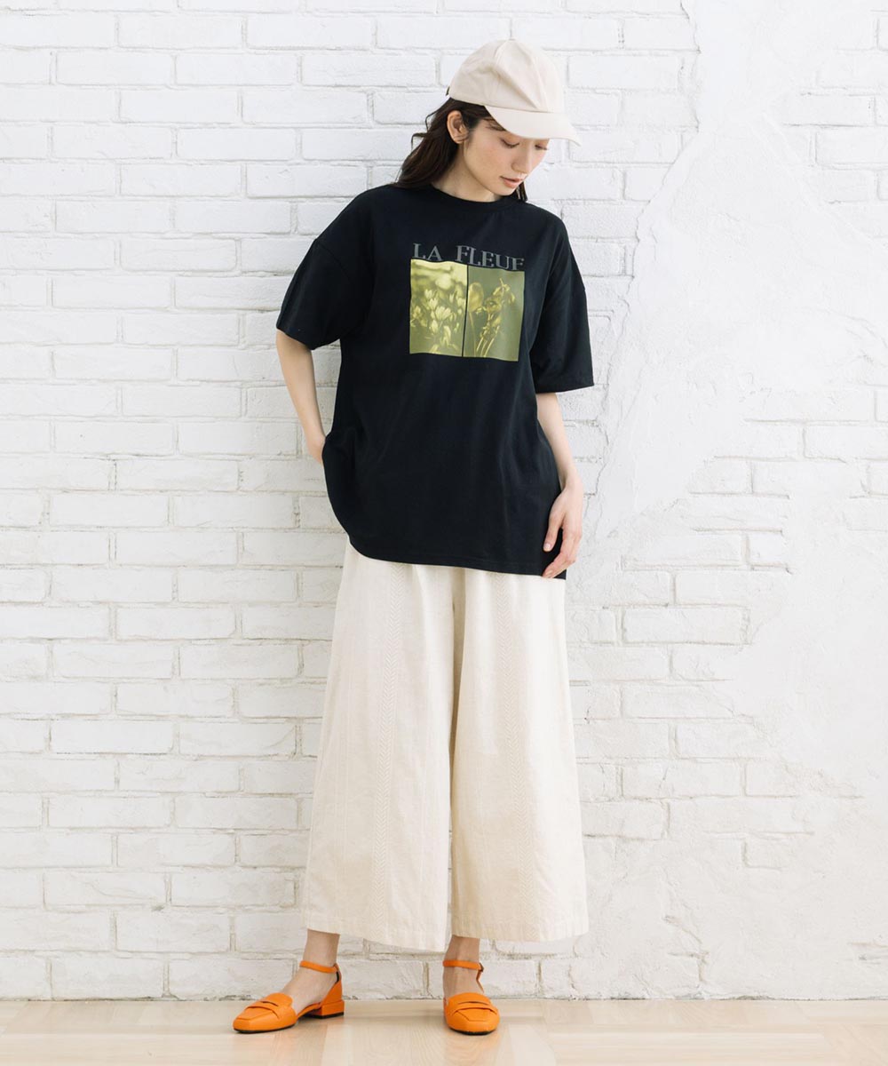 【sabstreet bis】カラーフォトオーバーTシャツ