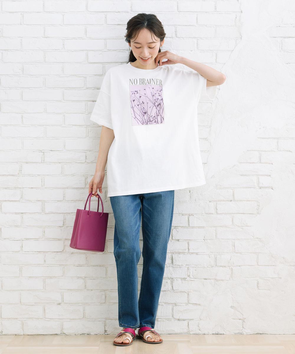 【sabstreet bis】カラーフォトオーバーTシャツ