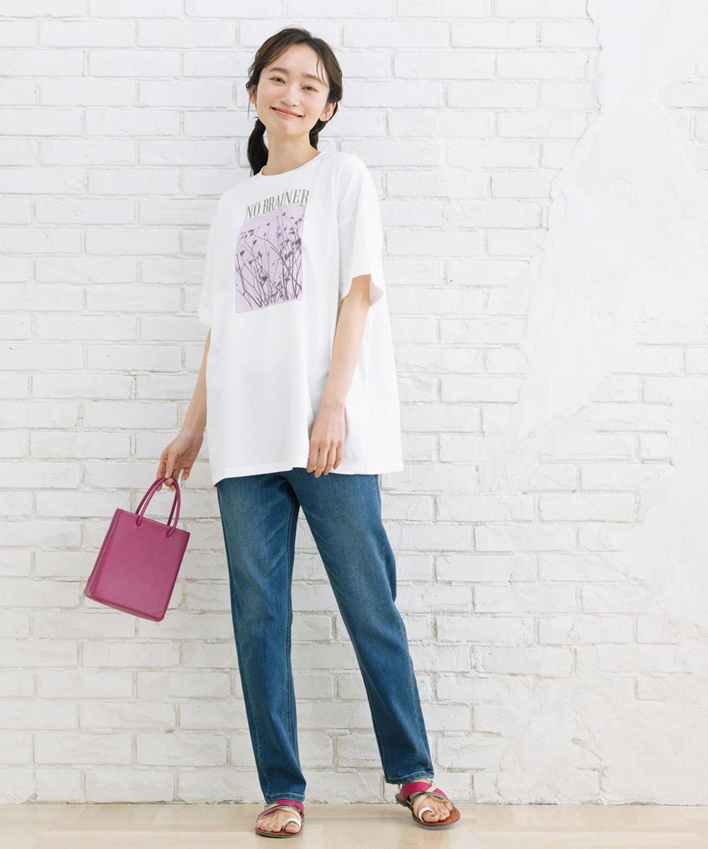 【sabstreet bis】カラーフォトオーバーTシャツ