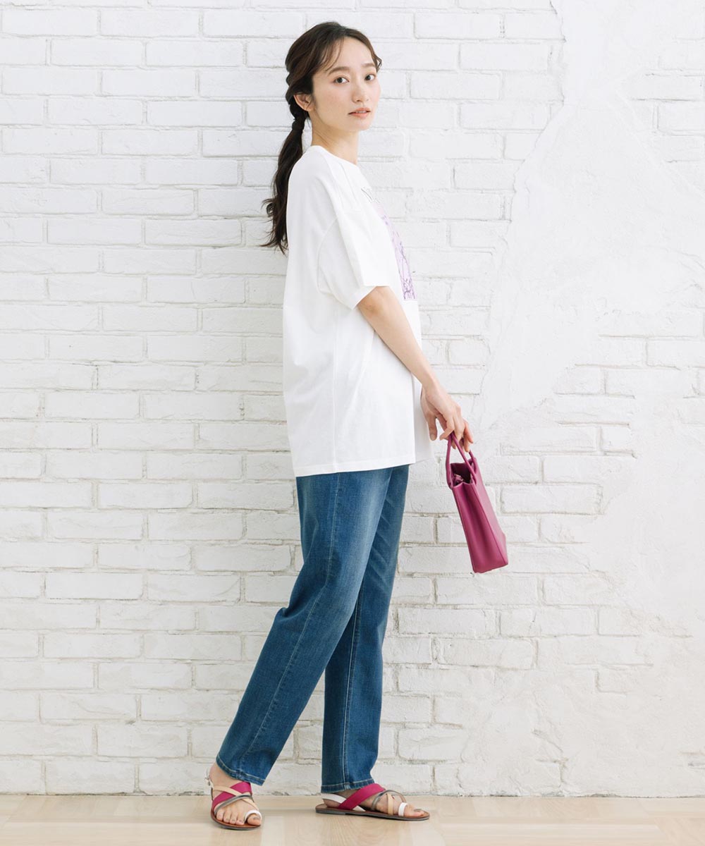 【sabstreet bis】カラーフォトオーバーTシャツ