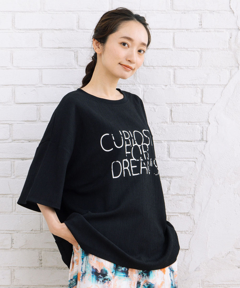 【sabstreet bis】6分袖ロゴカットソー