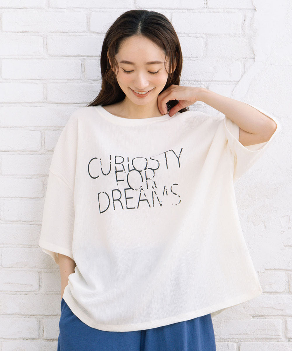 【sabstreet bis】6分袖ロゴカットソー