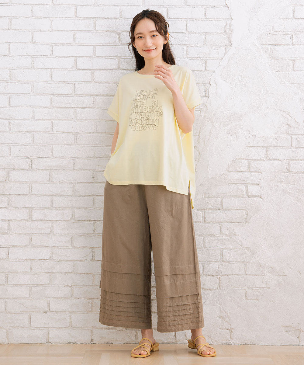 【sabstreet bis】プロバーブステッチエンブロイダリーTシャツ