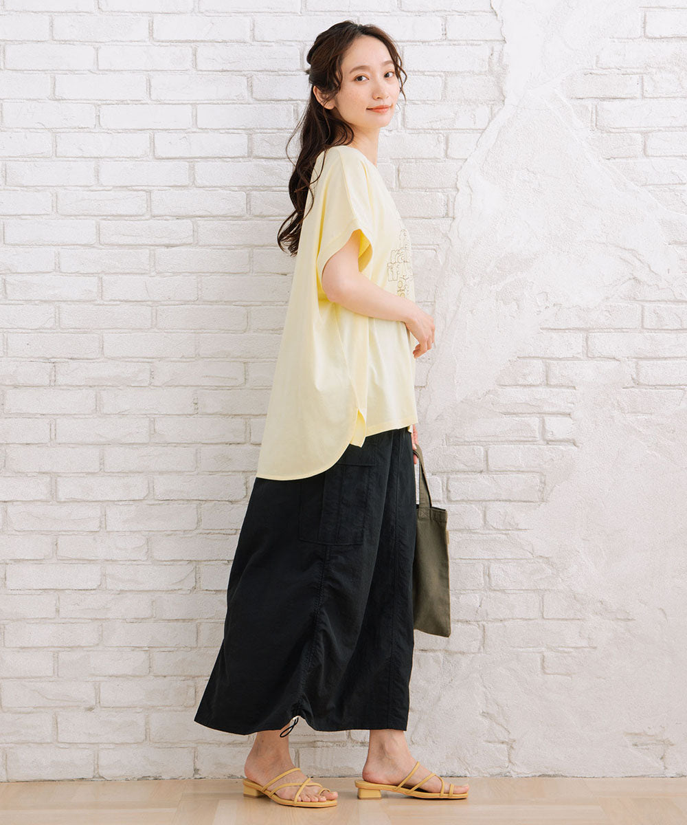 【sabstreet bis】プロバーブステッチエンブロイダリーTシャツ