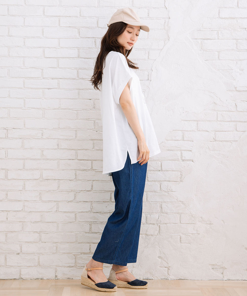 【sabstreet bis】プロバーブステッチエンブロイダリーTシャツ