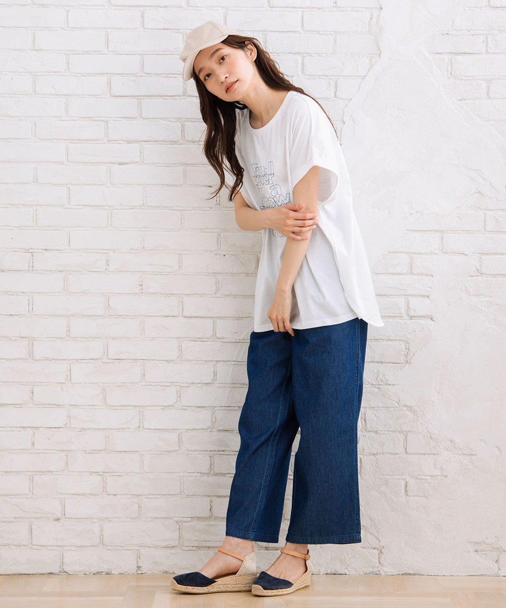 【sabstreet bis】プロバーブステッチエンブロイダリーTシャツ