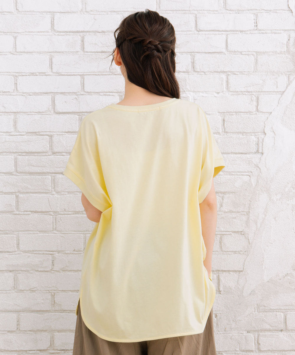 【sabstreet bis】プロバーブステッチエンブロイダリーTシャツ