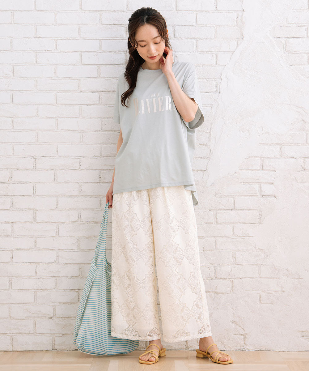 【sabstreet bis】箔プリントロゴTシャツ