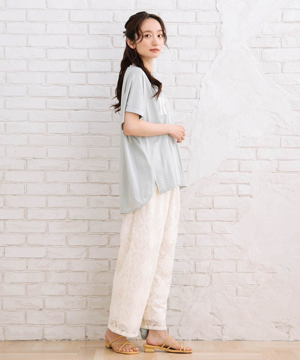 【sabstreet bis】箔プリントロゴTシャツ