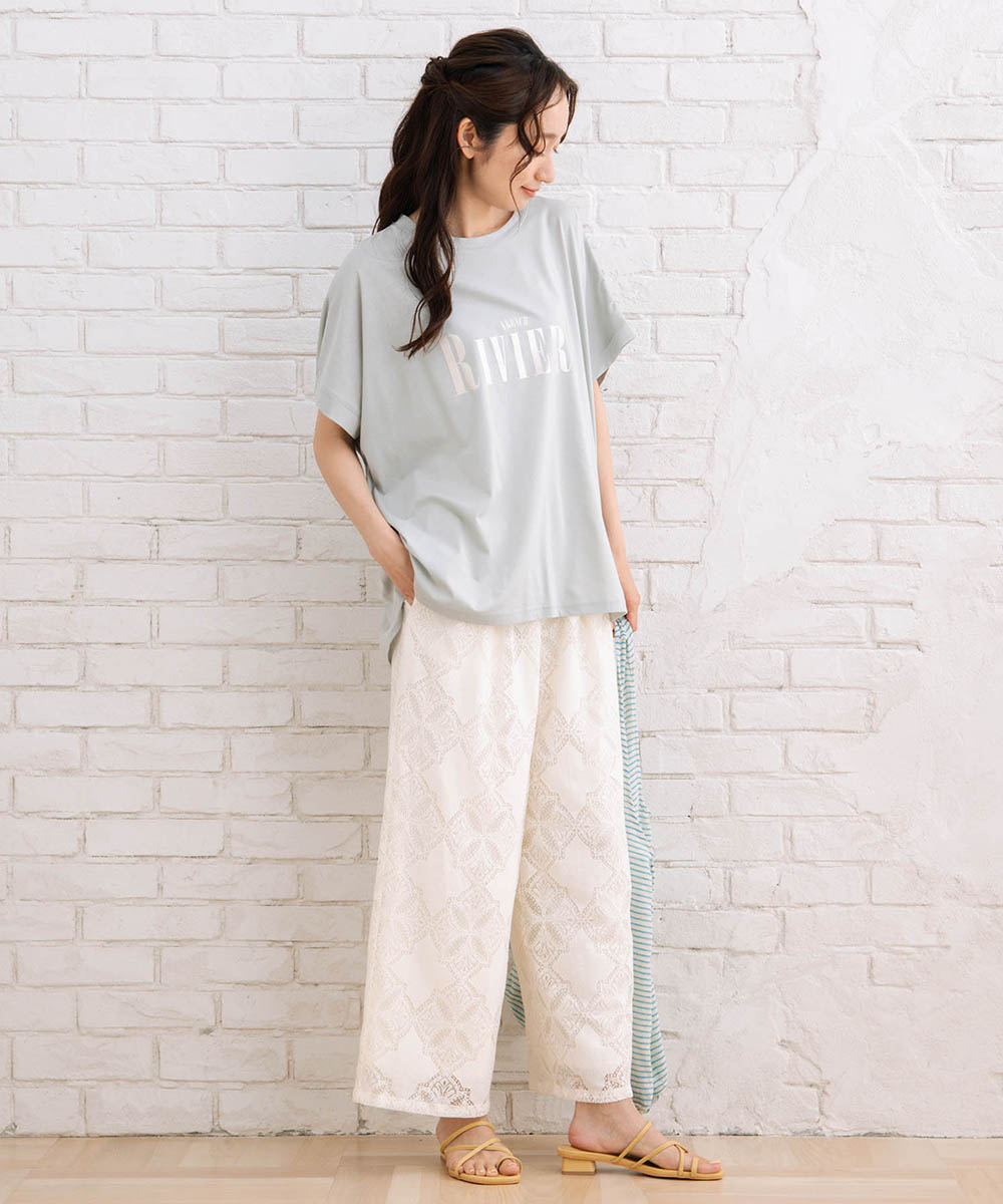 【sabstreet bis】箔プリントロゴTシャツ