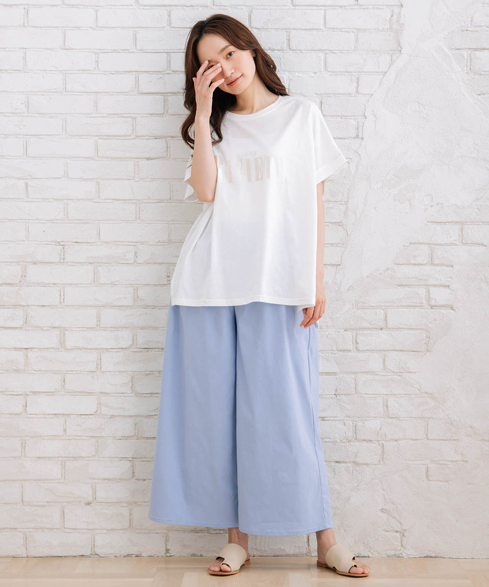 【sabstreet bis】箔プリントロゴTシャツ