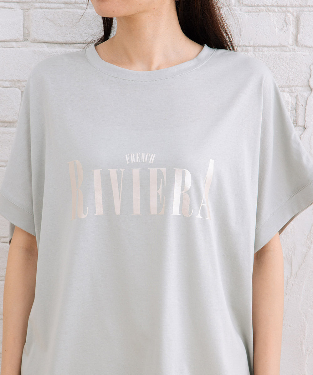 【sabstreet bis】箔プリントロゴTシャツ