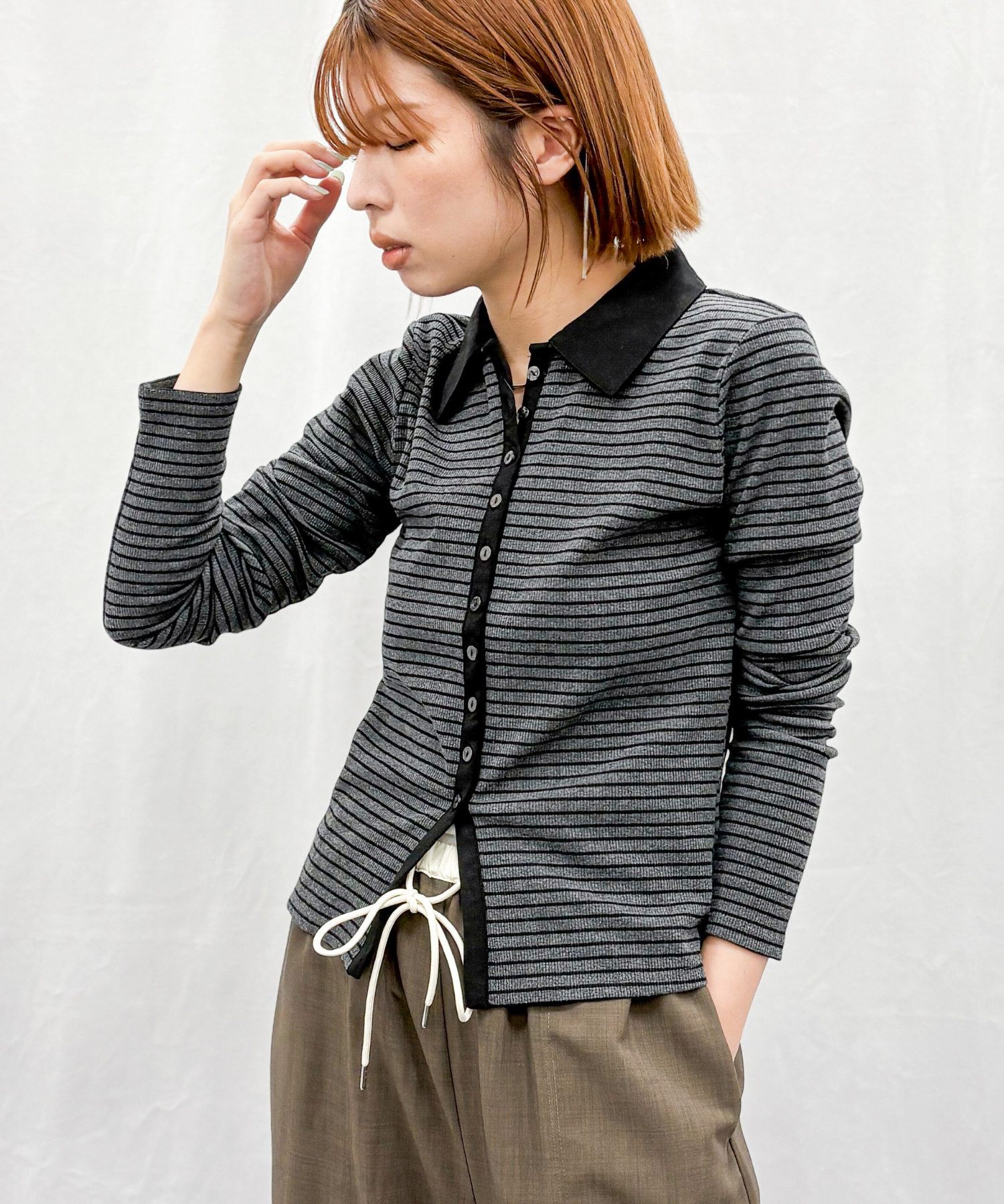 レディース ボーダー柄 リブ トップス|JETSET SOLO PLUS(ジェットセットソロプラス) 公式通販|レディース ファッション きれいめカジュアル