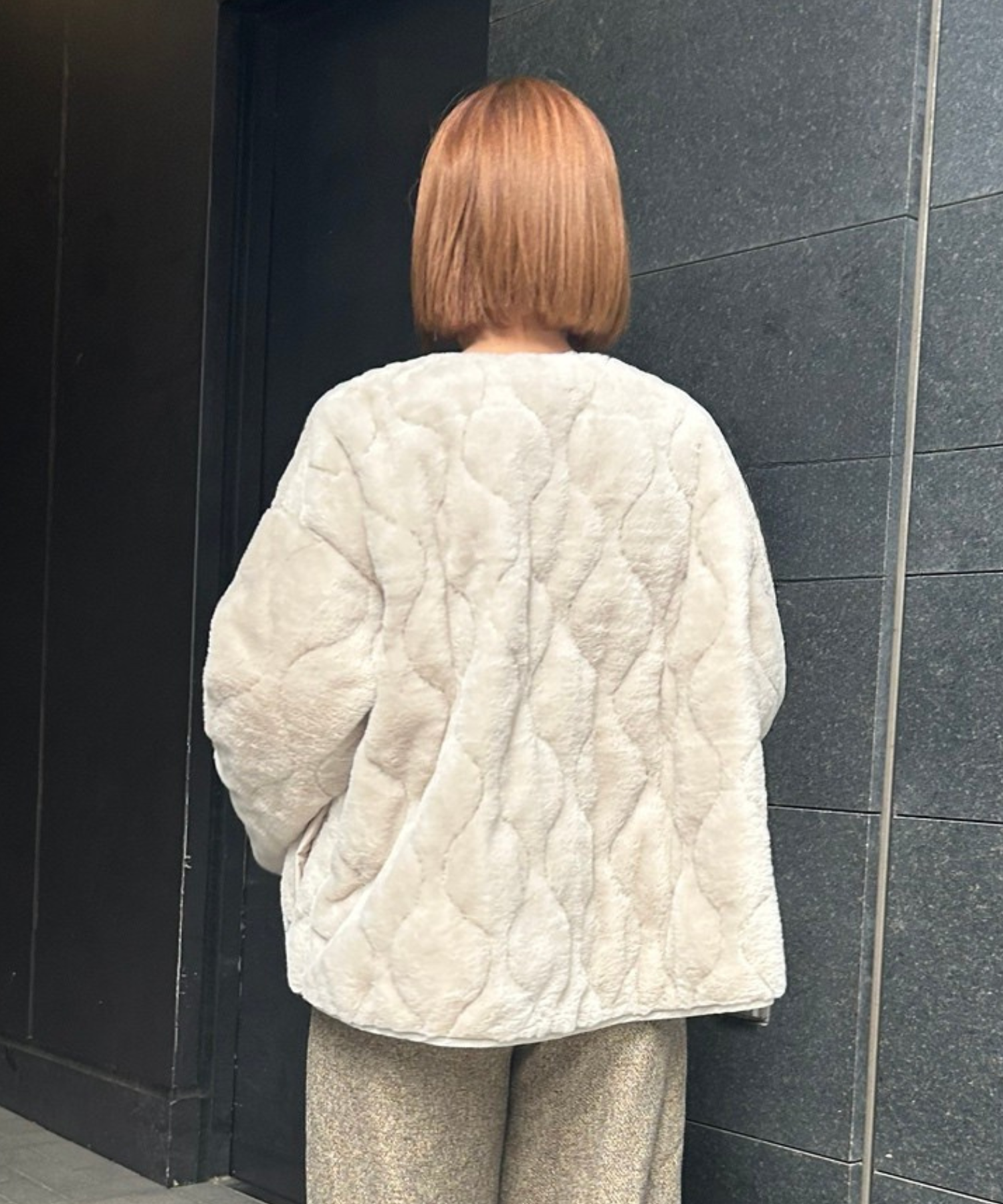 【FONT LAB】オニオンキルティングリバーシブルブルゾン