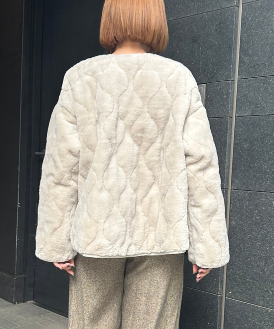 【FONT LAB】オニオンキルティングリバーシブルブルゾン