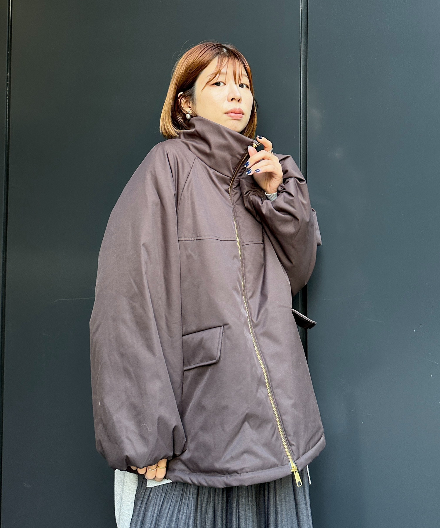 【SEADRAKE】【R】マットツイル2WAY切替ファーブルゾン