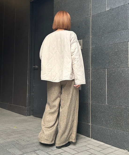 【FONT LAB】オニオンキルティングリバーシブルブルゾン