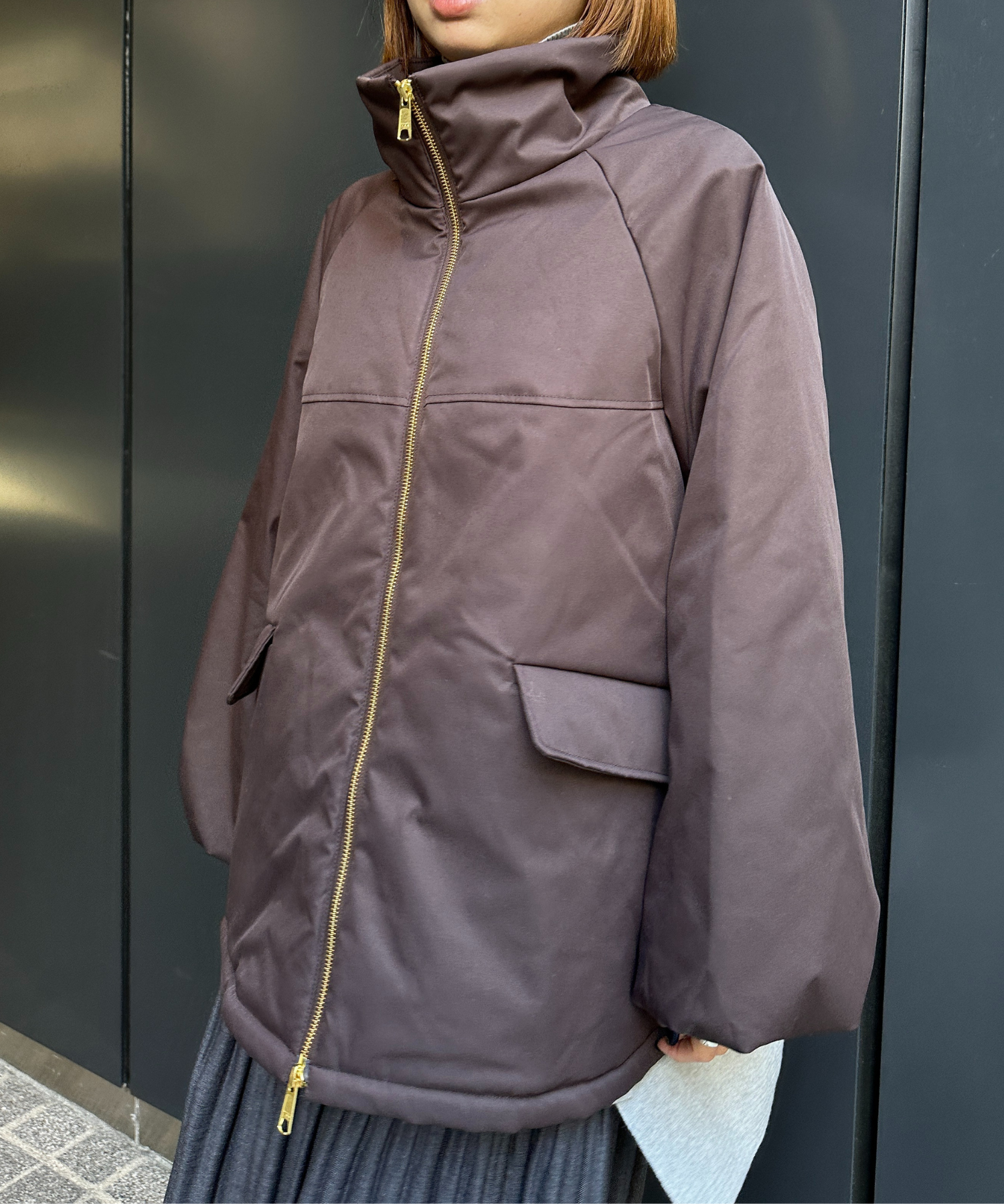 【SEADRAKE】【R】マットツイル2WAY切替ファーブルゾン