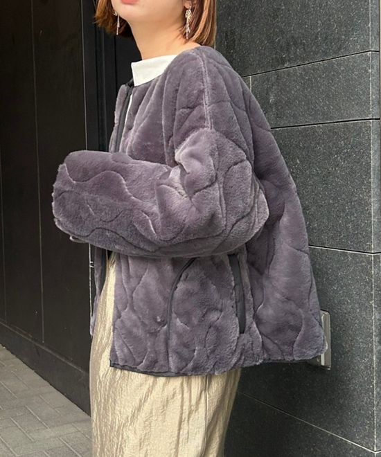 【FONT LAB】オニオンキルティングリバーシブルブルゾン