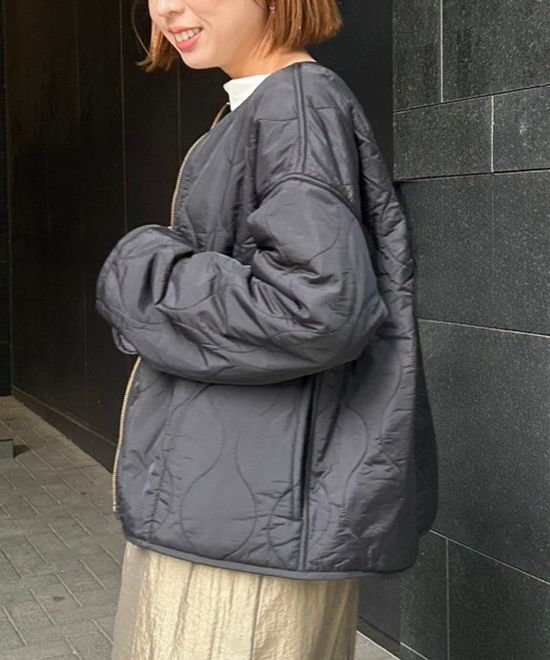 【FONT LAB】オニオンキルティングリバーシブルブルゾン