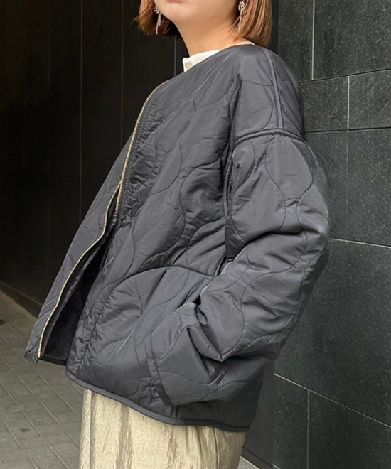 【FONT LAB】オニオンキルティングリバーシブルブルゾン