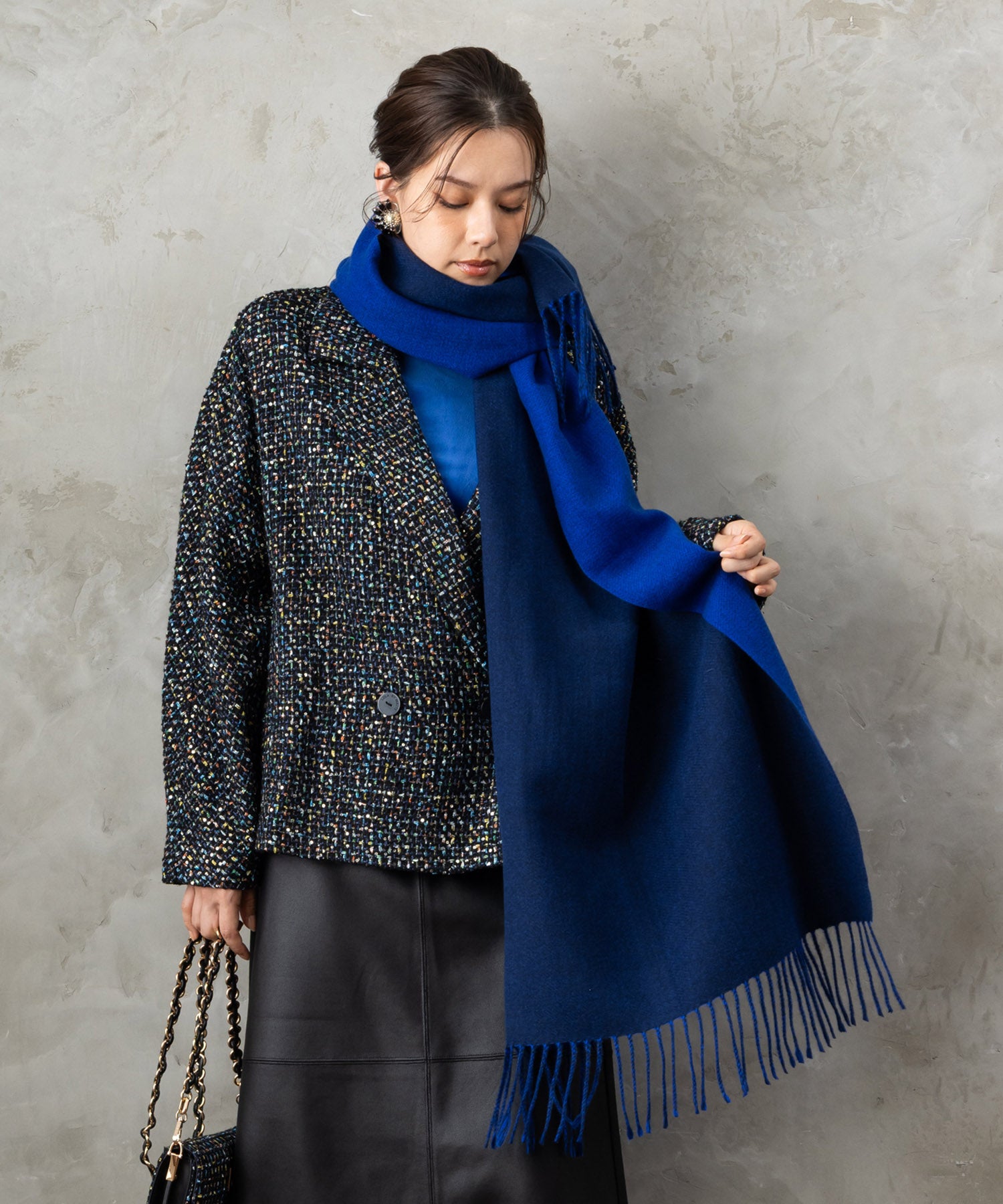 【SKATIE】ダブルフェイスストール