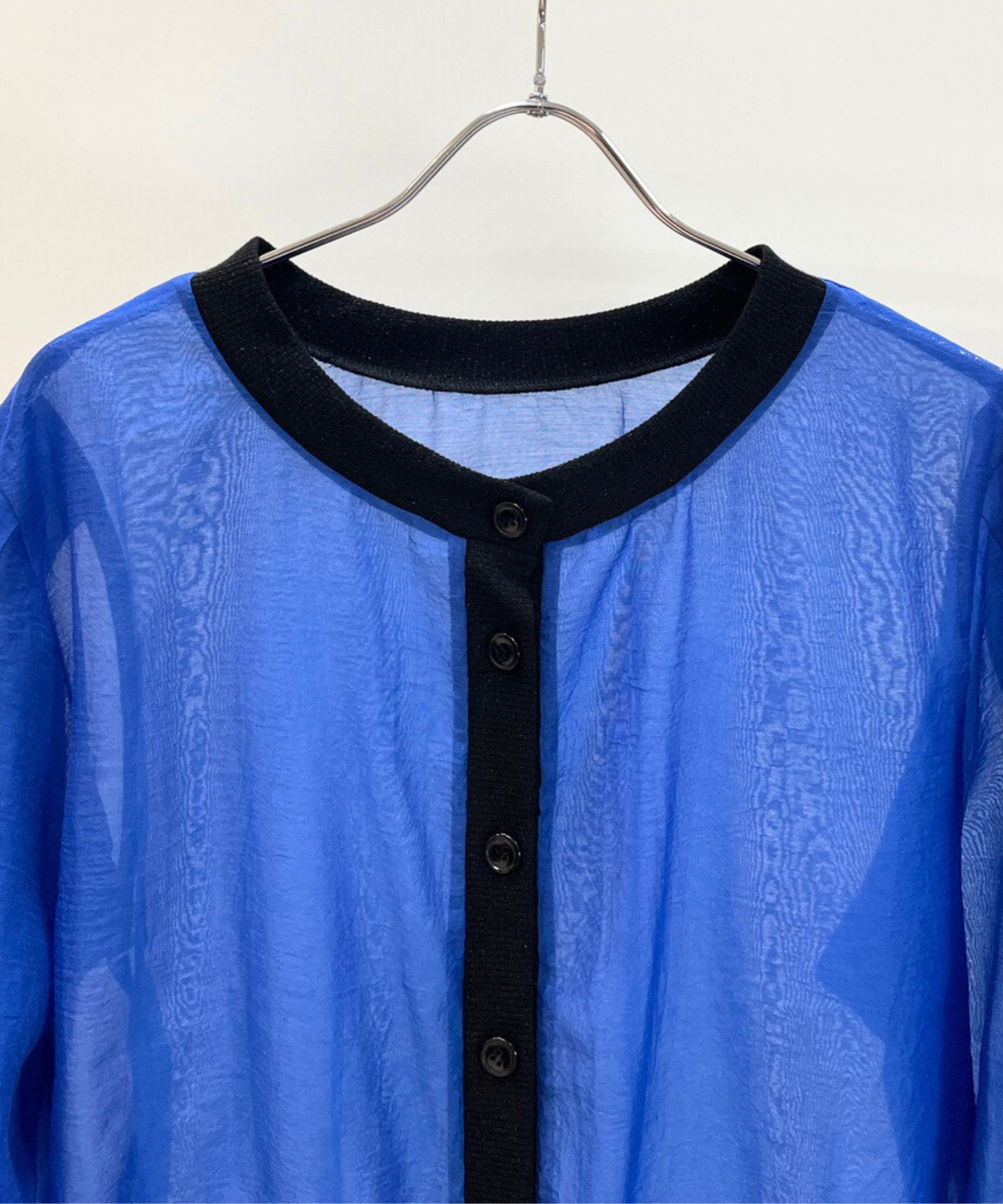 【FONT LAB】ラメリブ×シアー2WAYカーディガン