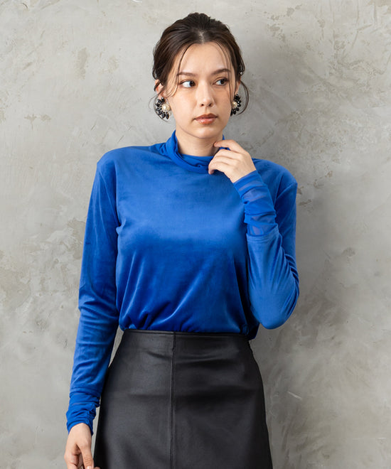 【人気アイテムにつき再入荷・新色追加】【FONT LAB】ベロア×チュールコンビタートル‘25