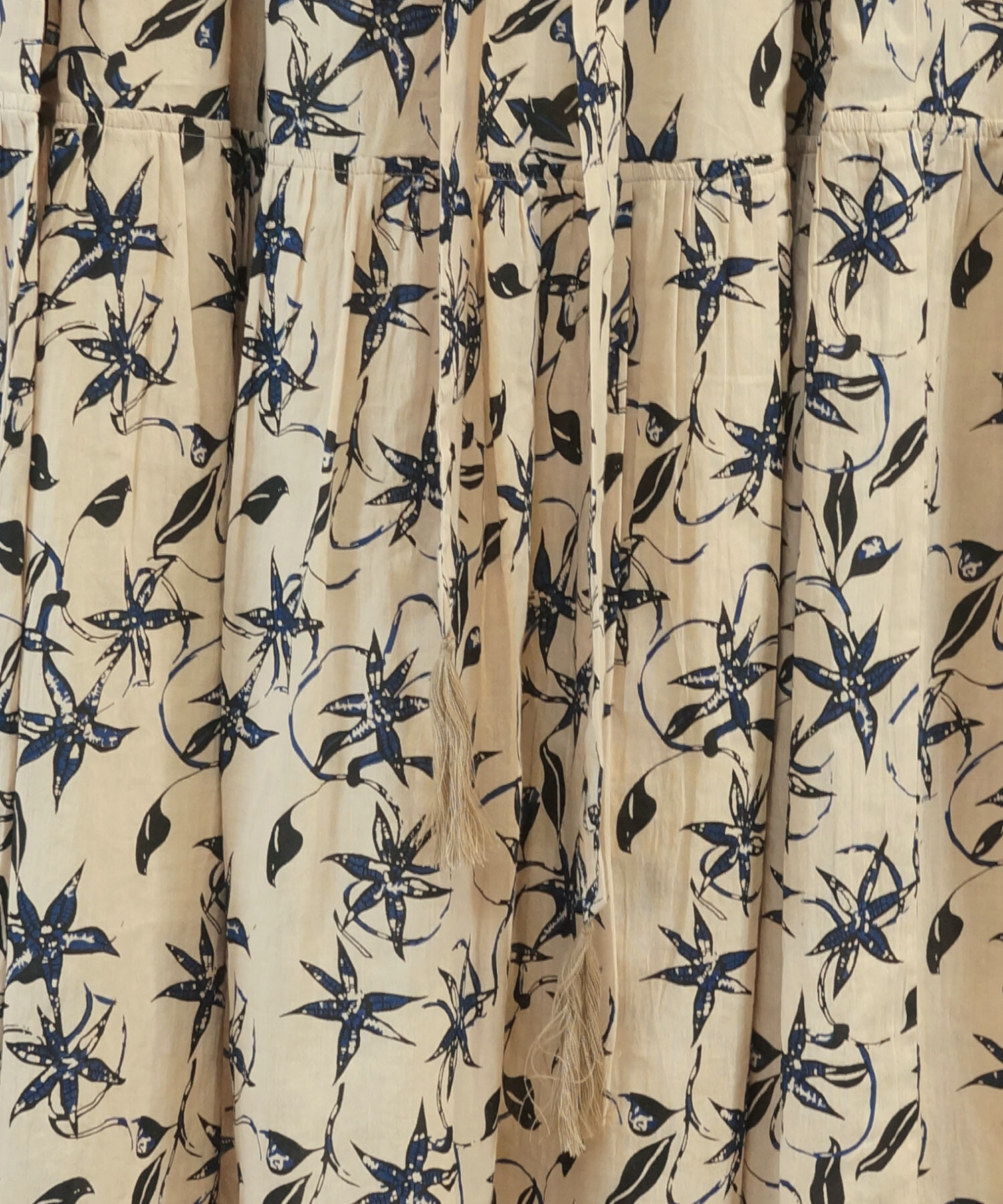 【INDUS luxury for JETSET SOLO PLUS】Vネックティアードワンピース