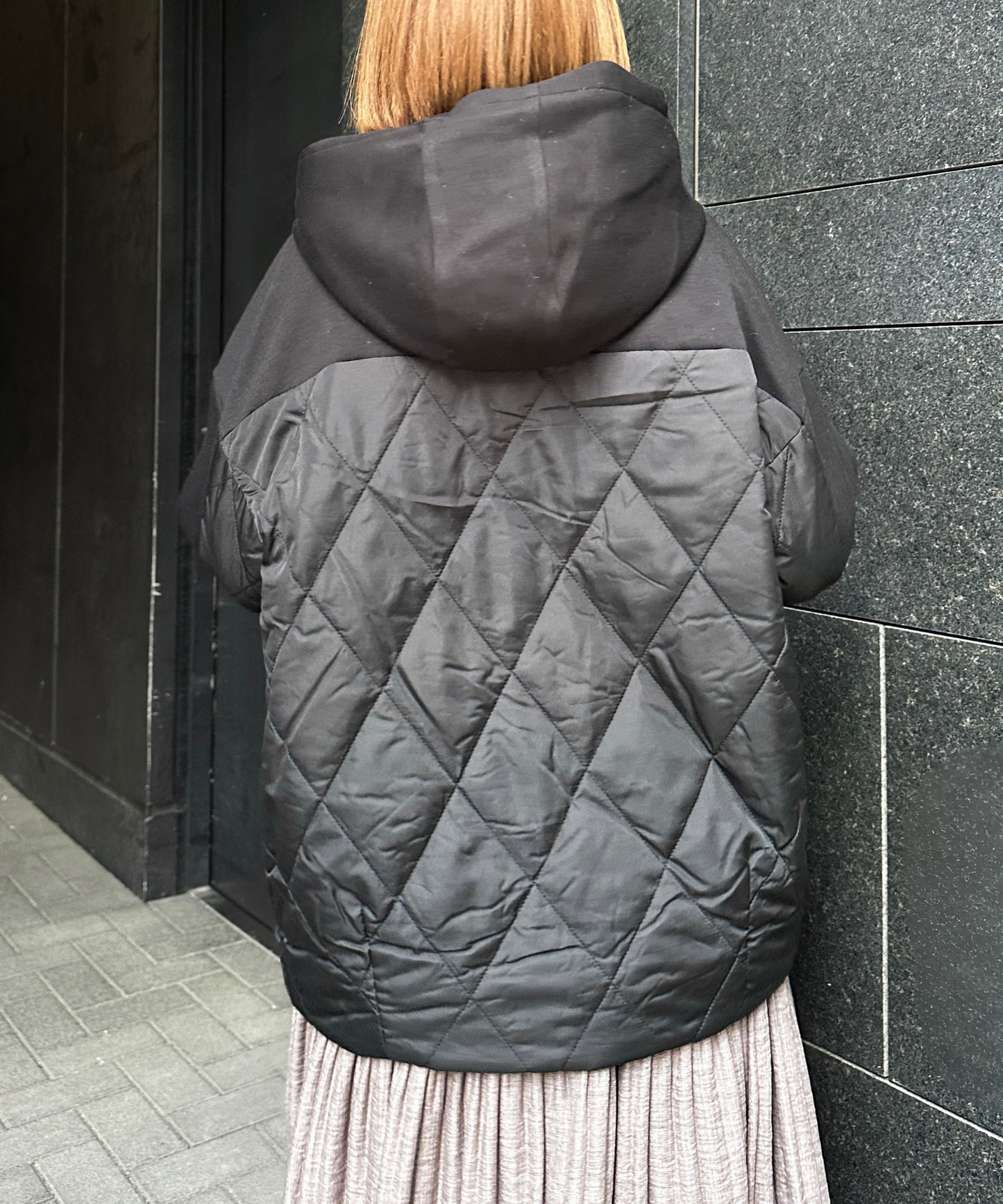 【INNOWAVE】【R】ダンボール×キルティング異素材コンビブルゾン