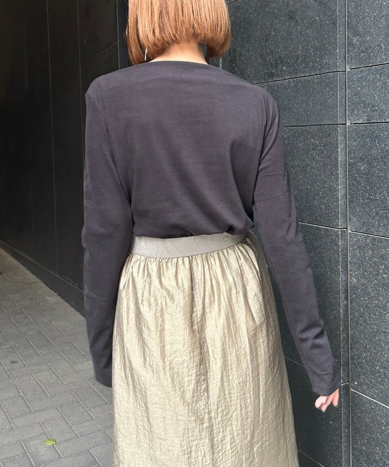 【JETSET SOLO PLUS】マットベロアボートネックカットソー