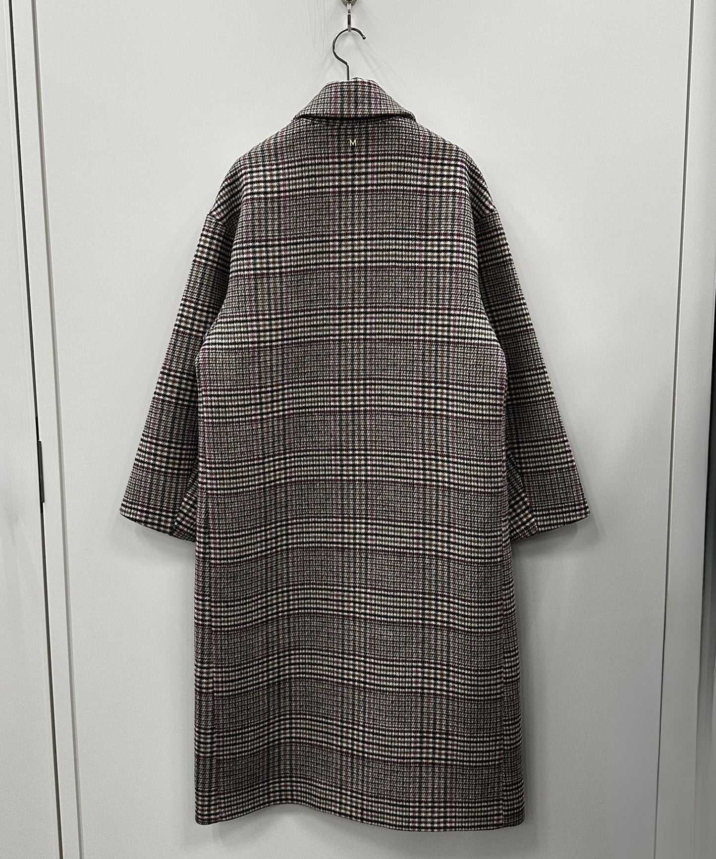 70-5571【MAITE】チェックステンカラーコート