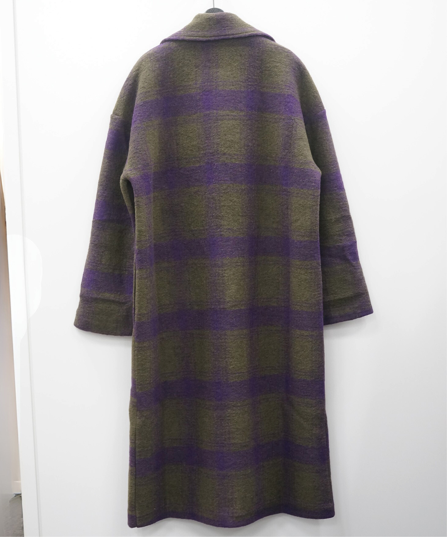 70-5587【la fée maraboutée】チェックロングコート