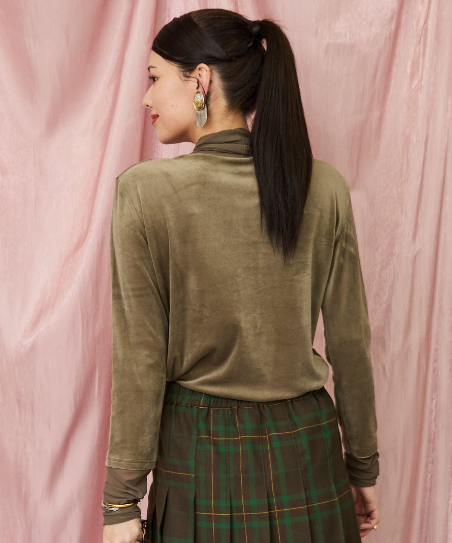 【人気アイテムにつき再入荷・新色追加】【FONT LAB】ベロア×チュールコンビタートル‘25