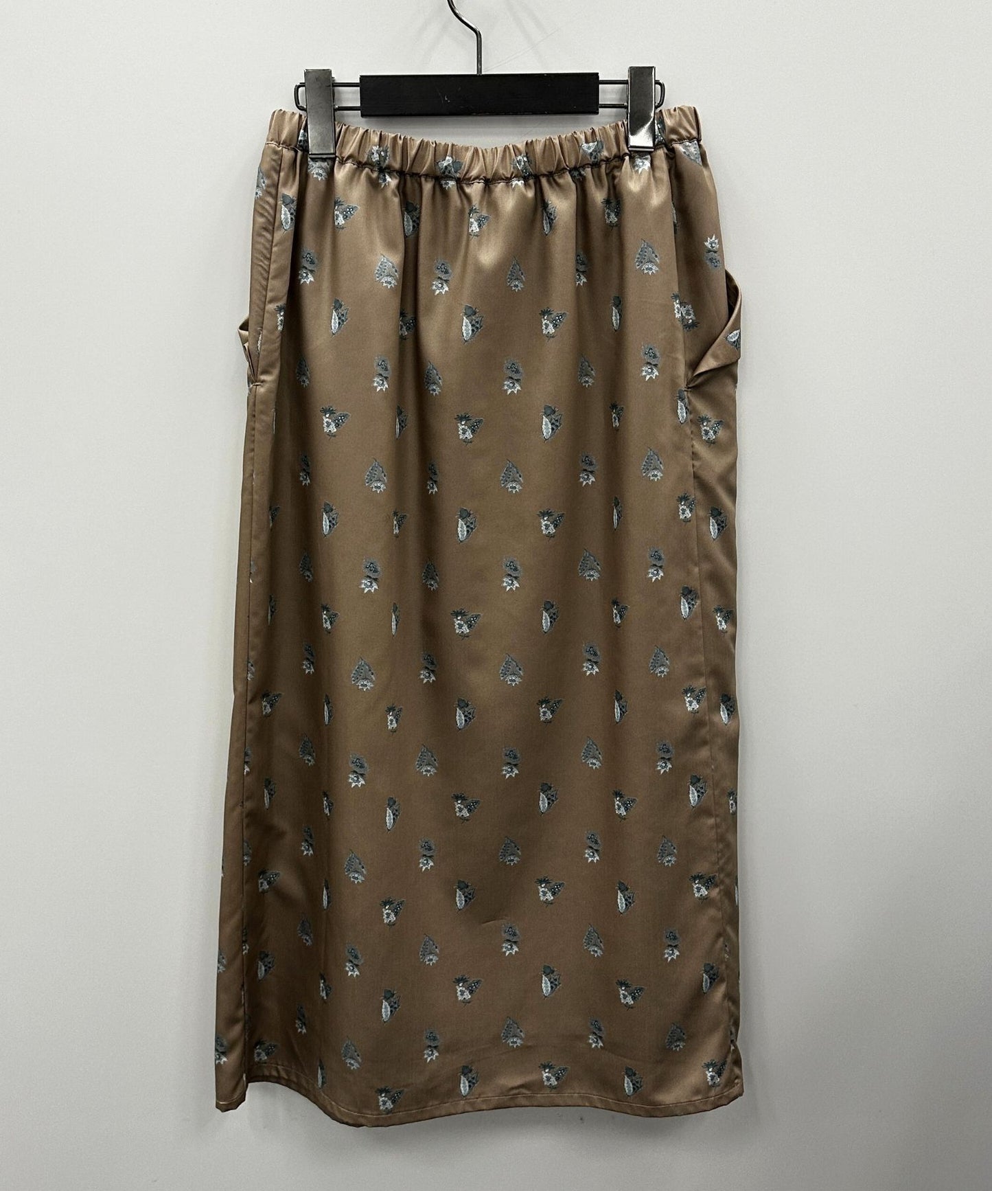 14-5878【Liyoca】【周年】ボタニカルプリントスカート