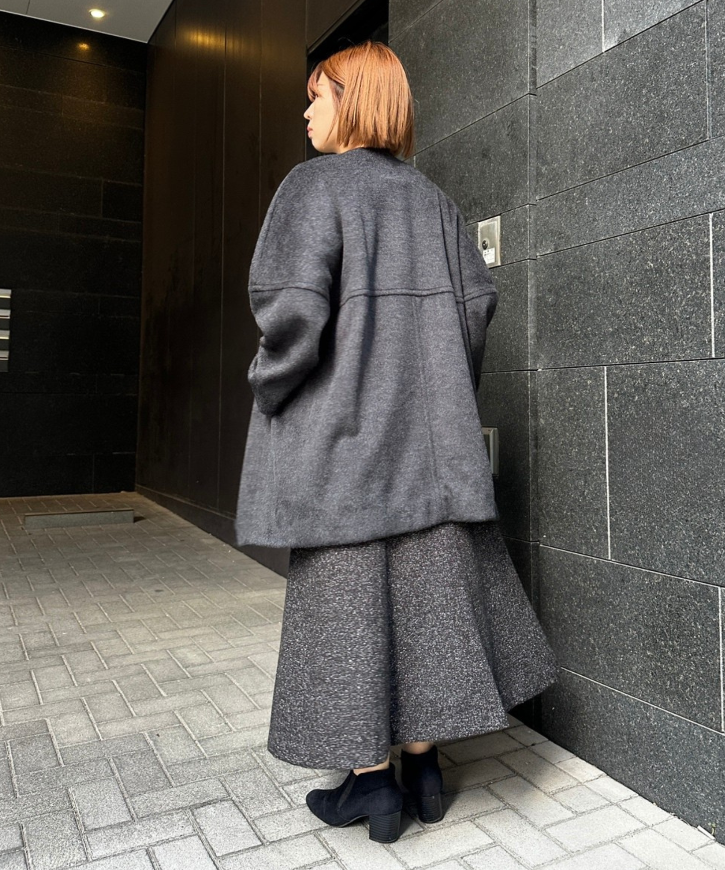 【SEADRAKE】【R】ニットシャギーウールミドルコート