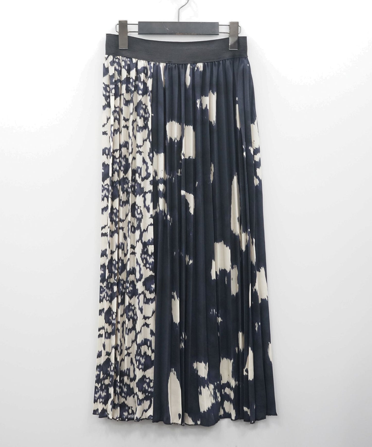 14-5893【la fée maraboutée】【周年】プリントコンビプリーツスカート