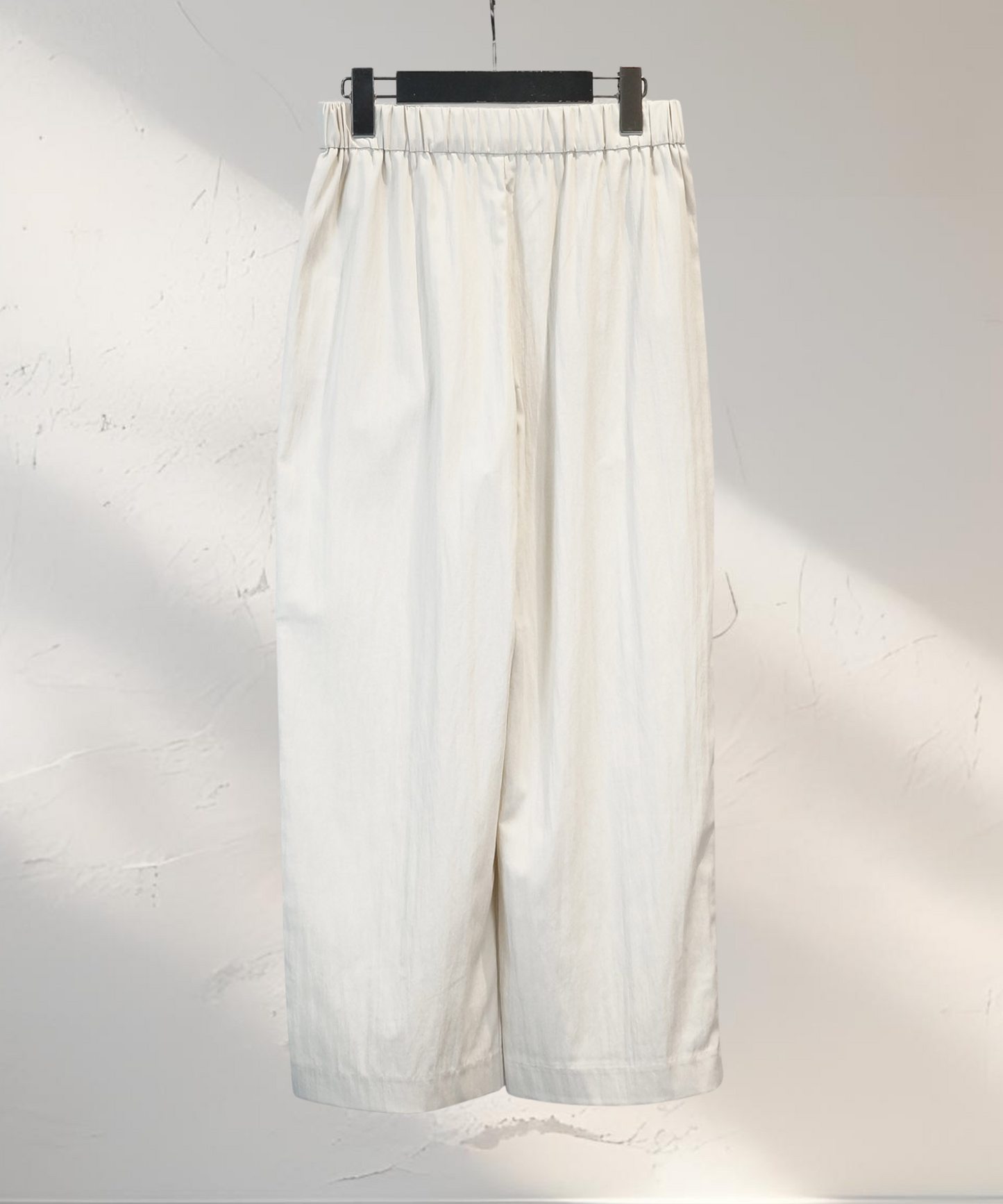 【JETSET SOLO PLUS】ドライタッチワッシャーウエストギャザーワイドパンツ